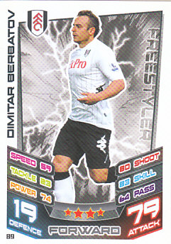 Dimitar Berbatov Fulham 2012/13 Topps Match Attax #89